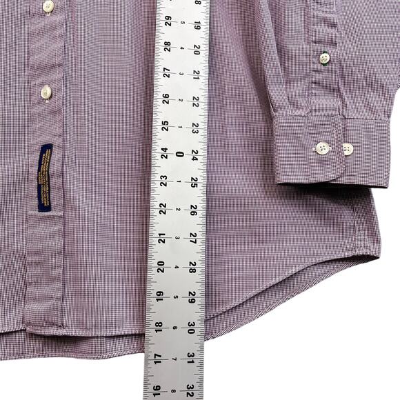 Tommy Hilfiger Men's Dress Shirt Size 15.5  32-33 Vintage Button Down Purple - Picture 7 of 9